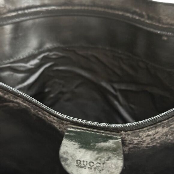 GUCCI Green Canvas Tote Bag  - Picture 10 of 14